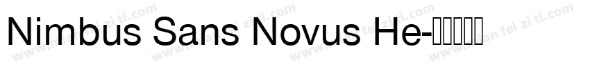 Nimbus Sans Novus He字体转换